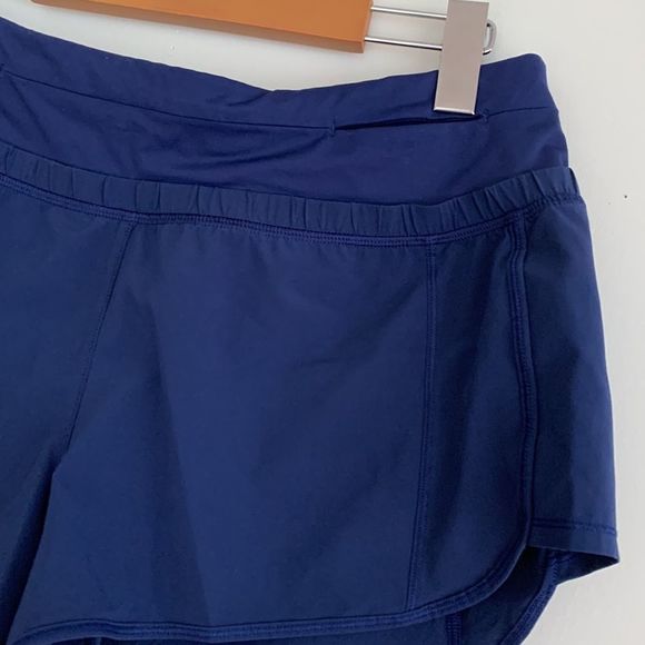 lululemon Fast Lane Shorts Fuel Band Hero Blue Sz10 - Picture 4 of 11